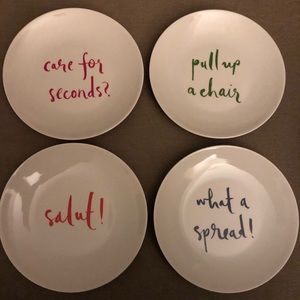 12-Kate Spade melamine tidbit plates